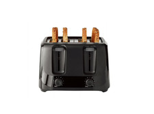Mainstays 4-Slice Toaster Black with 6 Shade Settings and Removable Crumb Tray picture