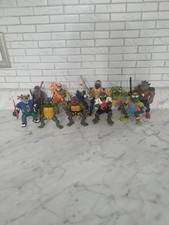 Vintage Teenage Mutant Ninja Turtle Action Figure Lot Of 11 picture