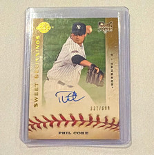 Upper Deck 2009 Sweet Spot Sweet Beginnings Phil Coke RC Auto /699 #124 picture