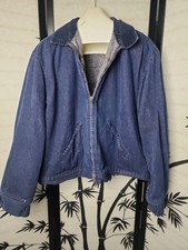 True Vintage 70s Wrangler Blanket Lined Denim Detroit Work Jacket SZ 50 2XL USA picture