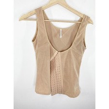 Ekouaer Womens Nude Corset Shapewear Top Size 14 Hook Eye Body Compression Tank picture