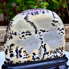2.95LB  Beautiful Natural Chinese Dendritic Limestone Picture Stone Guohua-Rare picture