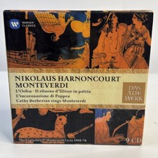 Nikolaus Harnoncourt Monteverdi 9 CD set MINT picture