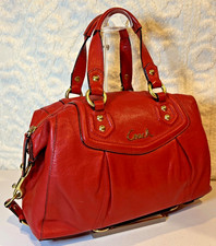 Coach Ashley F19247 Red Leather Satchel Shoulder Bag 2012 Y2K Convertible picture