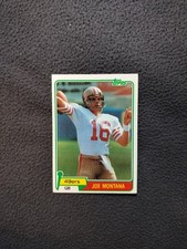 1981 Topps Joe Montana Rookie picture