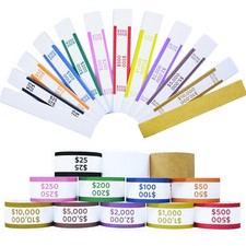 Homrelaxy 600 Pcs Money Bands Cash Bill Straps Self Adhesive Currency Wraps picture