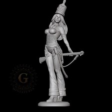 British 95th Rifles Girl 75mm  Napoleonic Unpainted Resin Miniature picture
