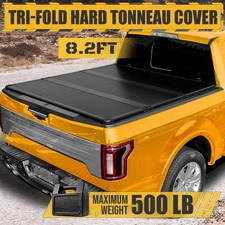 8.2FT FRP Hard Tonneau Cover Tri-Fold For 1999-2026 Ford F250 F350 Truck Bed picture