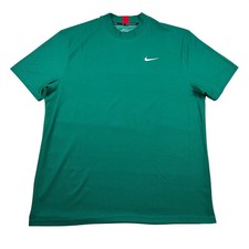 Nike Tiger Woods Shirt Mens XL Mock Neck Vapor Green Dri-FIT Golf Performance picture
