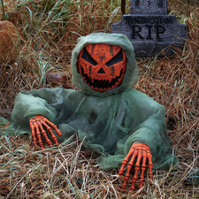 Halloween Skeleton Groundbreaker Crawling Pumpkin Creepy Haunted 36 inch picture