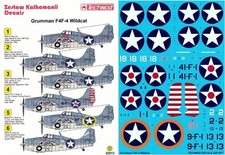 Techmod 1/32 F4F-4 Wildcat USMC/USN Operation Torch + Guadalcanal 1942 Decals picture