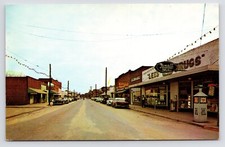 c1960s Main Street Downtown Rexall Drugs Alma Georgia GA Vintage Postcard picture