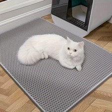 Waterproof Double Layer Cat Litter Mat Honeycomb Trapping Pad for Kitty picture