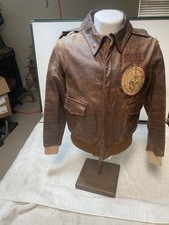 WWII  A-2 jacket 25th fighter Squadron patch - 51st Fighter group US flag & chit picture