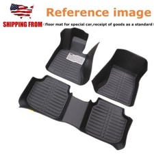 Black XPE Floor Liner Mats All Weather Set for Ford Fiesta 2009-2016 picture