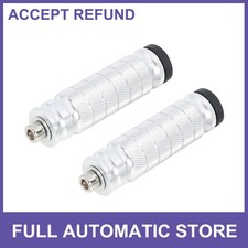 1Pair 6mm Aluminum Aolly Motorbike Rearset Footpeg MotorBicycle Silver Tone picture