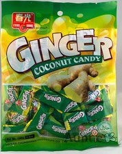 1 BAG Chun Guang Ginger Coconut Hard Candy 5.6 oz ~36 pcs SAVE COMBINED SHIPPING picture