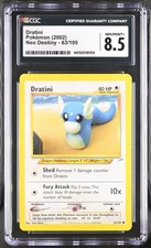 Dratini 63/105 Pokemon Neo Destiny Regular CGC 8.5 NM/Mint+ Pop 63 picture