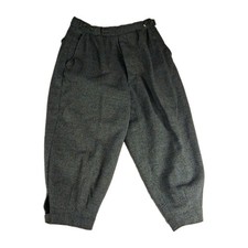 VTG 1930s-50s Heavy Wool Tweed Golf Knickers Plus Fours Button Fly Men 28 picture