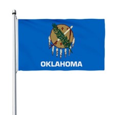 3X5 Oklahoma State Flag 3x5 ft Printed NYLON Brass Grommets Quality picture