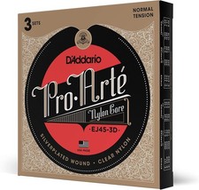 3 Sets Pro-Arté EJ45 Nylon Classical Guitar Strings Normal Tension EJ45-3D picture