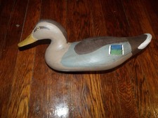 CAPTAIN HARRY JOBES WORKING HEN MALLARD. REPAINT, SIGNED IN SCRIPT,SHOT OVER picture