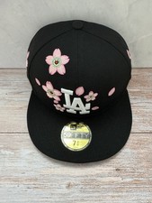 MLB  Los Angeles Dodgers Tokyo Series Sakura 59FIFTY Fitted  7 3/4 New Era Cap picture