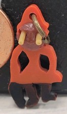 Vintage Japanese Kobe Monkey Ape Charm With Pop Out Eyes picture