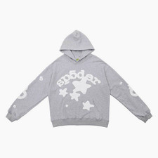 Sp5der Beluga Hoodie Heather Grey any size picture