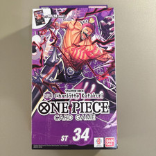 BANDAI One Piece Card Game Purple Charlotte Katakuri ST-34 Starter Deck Sealed picture