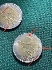2 Euro 2002 Germany J-SERIES  Bimetallic coin with RARE errors, Collectors item. picture