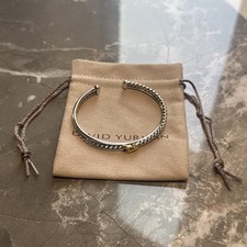 David Yurman Classic X Center Station Bracelet S925 Silver 7in picture
