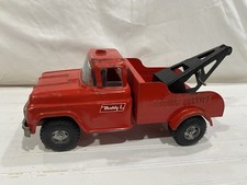 Buddy L Towing Service Red Tow Truck Wrecker, Parts Or Restore picture