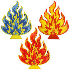 Multi Color Survivor-Inspired Flame Puzzle – Flame Design for Survivor Fans picture