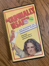 Criminally Insane VHS Clamshell Horror Cult Rare LUNCHMEAT Slasher picture