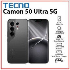 TECNO Camon 50 Ultra 5G 8GB+256GB BLACK Dual SIM Unlocked Android Cell Phone picture