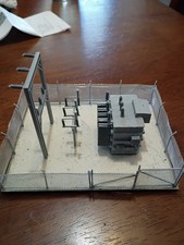 Walthers Cornerstone HO Scale  small substaion, upgraded  nice picture