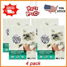 NEW (4 pack) Special Kitty Clumping Clay Cat Litter, Fresh Scent, 45 lbs Box picture