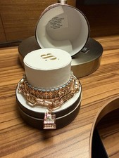 BP Halloween Stacks 2026 Candy Factory Sparkle Love Chain Bracelet Rose Gold picture
