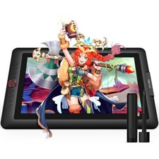 XPPen Artist 15.6 Pro Graphics Drawing Tablet 8192 Stylus 8 Keys Red Dial Used picture