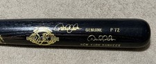 Derek Jeter Signed NY Yankees 100th Anniversary Bat P72 MLB STEINER picture