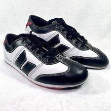 Macbeth Brighton Leather Red Black White Low Top Skate Shoes Mens Size US 11 picture