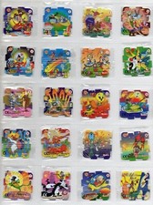 Walkers Looney Tunes Qubix Tazos - Complete set of 36 Tazos - year 2000 Sealed picture