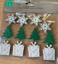 Crafter's Square (12) 2- dimensional Wood Stickers picture
