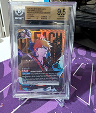 Bandai Union Arena Bleach TYBW Ichigo Foil Auto 3 Stars BGS 9.5 UE01BT/BLQ-1-041 picture