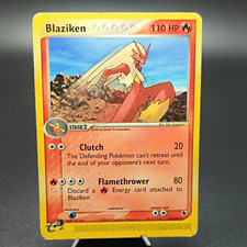 Pokémon TCG Blaziken 15/109 EX Ruby & Sapphire Holo Eng 2003 110HP picture