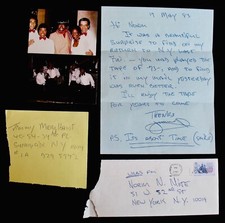 THE TEENAGERS (Frankie Lymon)~Rare Handwritten Letter & Photo Collection w/COA picture