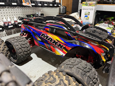 Traxxas Maxx 4S WideMaxx 1/10 RC Truck Heavily Upgraded + 2 Batteries NO Remote picture
