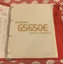 1981-1983 Suzuki GS650G GL GZ GLZ Service Manual SET STAINED BINDER FACTORY OEM picture