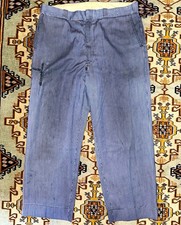 Vintage 50s/60s Lee Union Made Rayon Hickory Stripe Work Pants picture